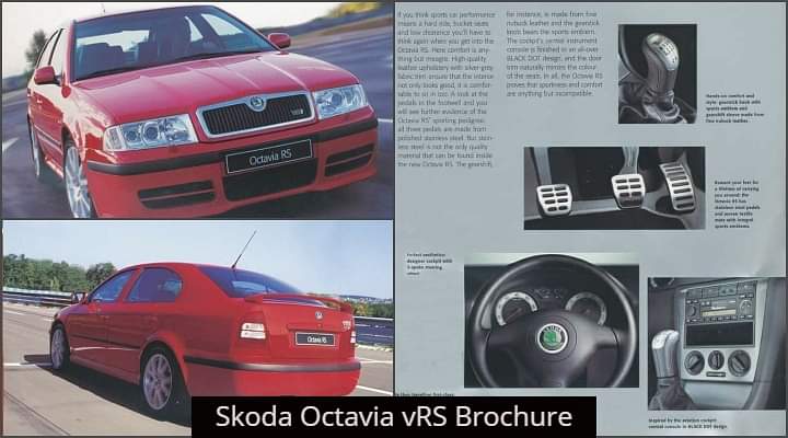 Skoda Octavia vRS First-Gen Brochure - A Car Like No Other