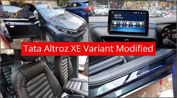 Tata Altroz Base Variant XE Modified - Dampening, Touchscreen And More!