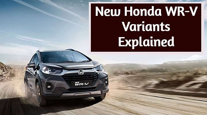2020 Honda WR-V Facelift BS6 Variants Explained