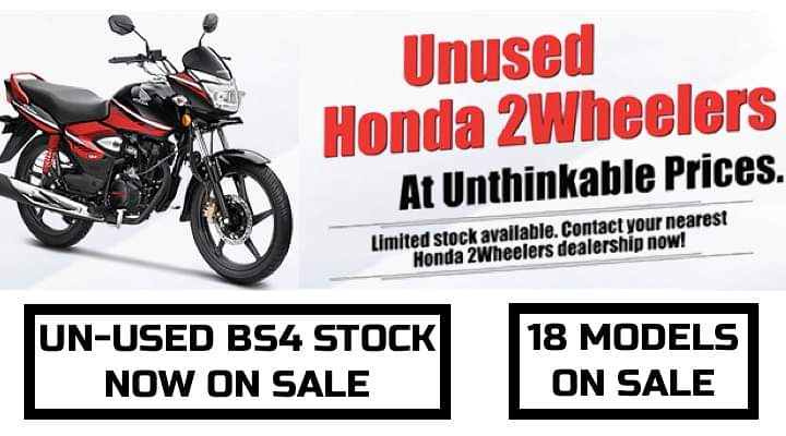 Honda BS4 Bikes And Scooters At Unthinkable Prices