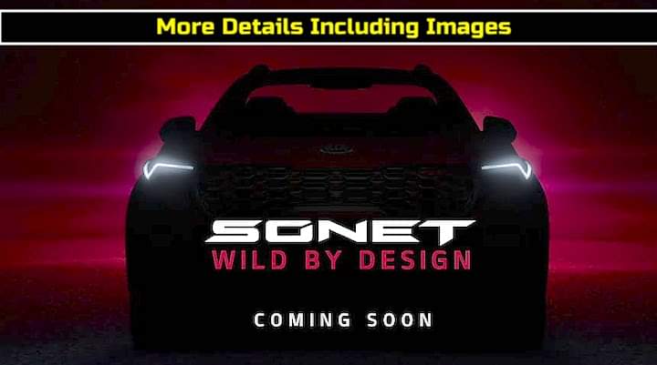 Kia Sonet Official Rendering Out In Red Colour - Will Get iMT Gearbox