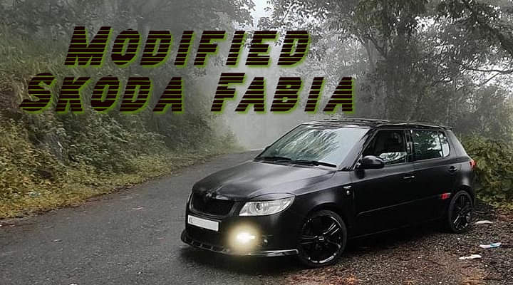 Modified Skoda Fabia - Looks Great In Satin Black Colour!