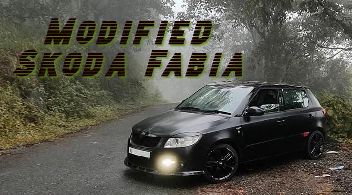 Modified Skoda Fabia - Looks Great In Satin Black Colour! Modified Skoda Fabia - Looks Great In Satin Black Colour!
