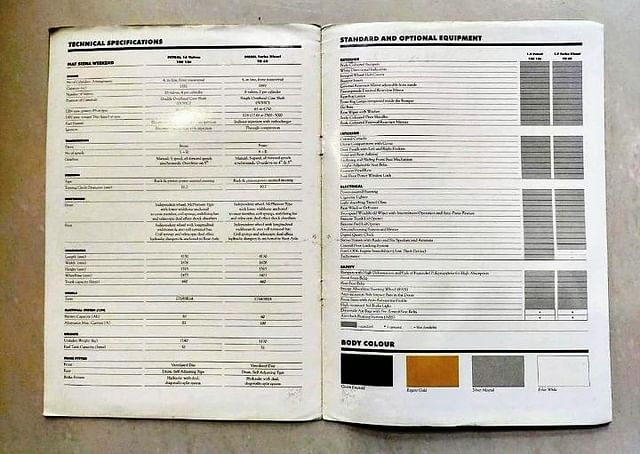 Fiat Siena Weekend Brochure