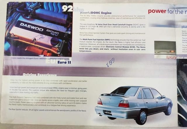 Daewoo Nexia Brochure