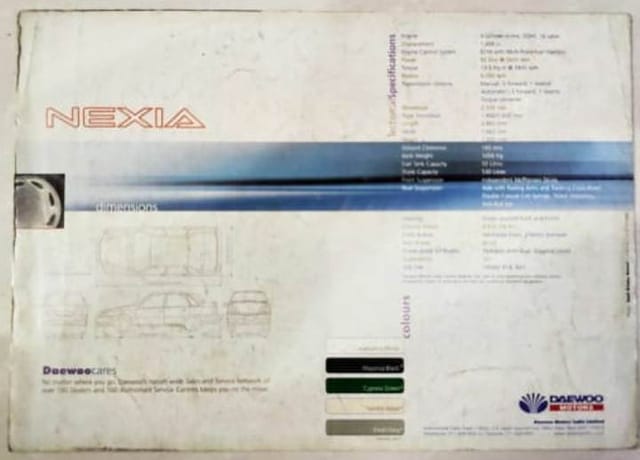 Daewoo Nexia Brochure