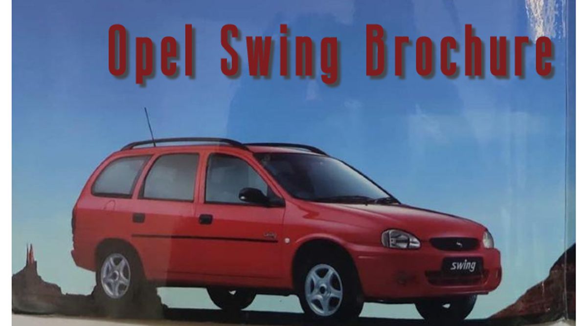 Opel Swing Brochure - Walking Down The Memory Opel Swing Brochure - Walking Down The Memory