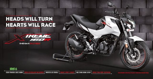 hero xtreme 160r bs6 price in india