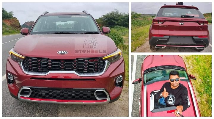 This Is How The Kia Sonet Red Gt Line Looks On The Indian Roads Stunning