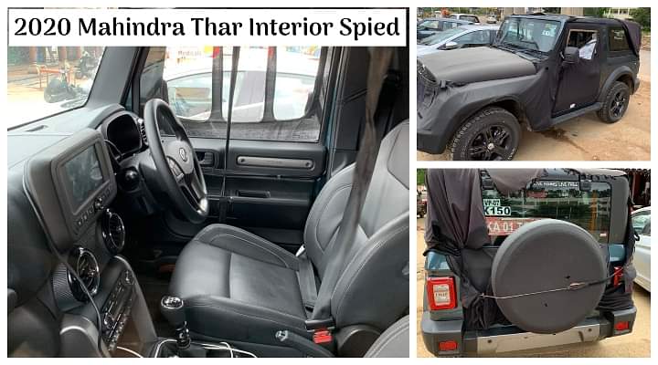 2020 Mahindra Thar Interior Spied in India - All Details [Video]