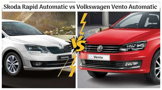 Skoda Rapid Automatic vs Volkswagen Vento Automatic - Spec Comparison