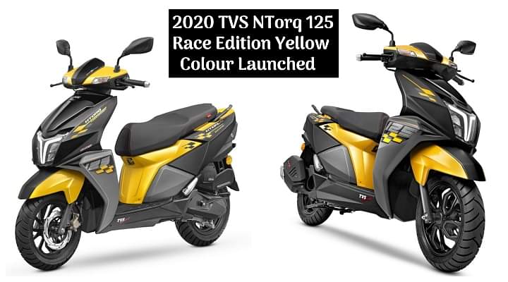 TVS NTorq 125 Race Edition Yellow Colour Launched; Priced at Rs 74,365 - Details