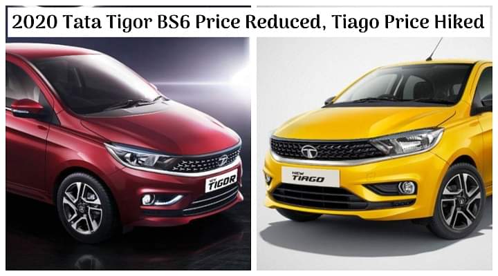 2020 Tata Tigor BS6 Price Reduced, Tiago Price Hiked - All Details and Price List