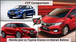 Honda Jazz vs Maruti Baleno vs Toyota Glanza - CVT Comparison