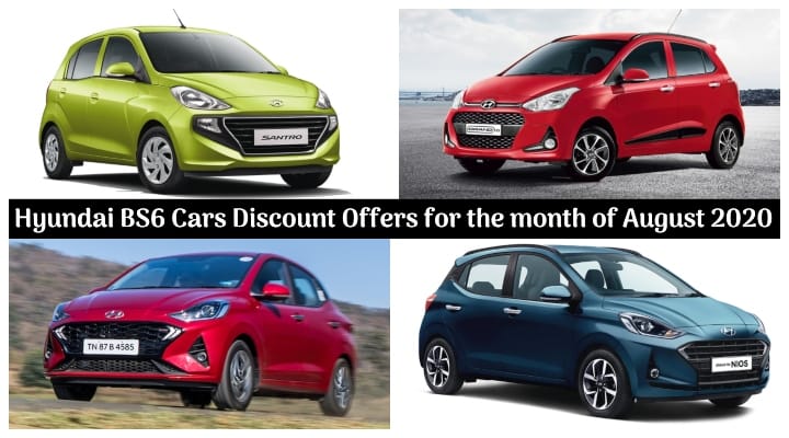 Hyundai BS6 Cars Discount Offers for August 2020 - Santro and Grand i10 gets Huge Benefits! Hyundai BS6 Cars Discount Offers for August 2020 - Santro and Grand i10 gets Huge Benefits!