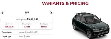 Mahindra XUV300 Prices Image