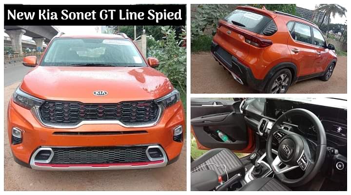 Kia Sonet GT Line Spied on Indian Roads for the First Time after World Premiere