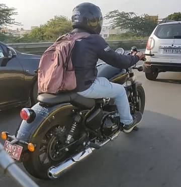 Royal Enfield KX Bobber based Cruiser Spied