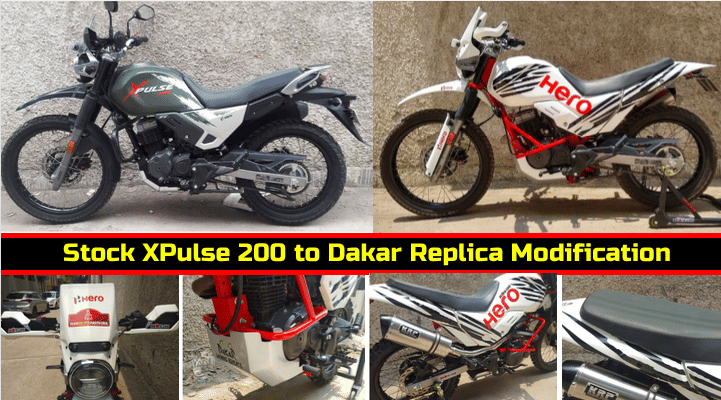 Hero Xpulse 200 Custom Made Dakar Edition By KRP Hero Xpulse 200 Custom Made Dakar Edition By KRP