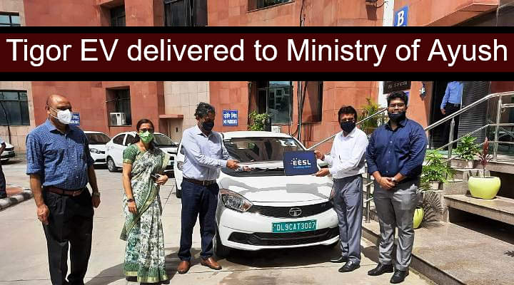 Tata Tigor EV Delivered To Ministry of AYUSH - Check Out All The Details Here