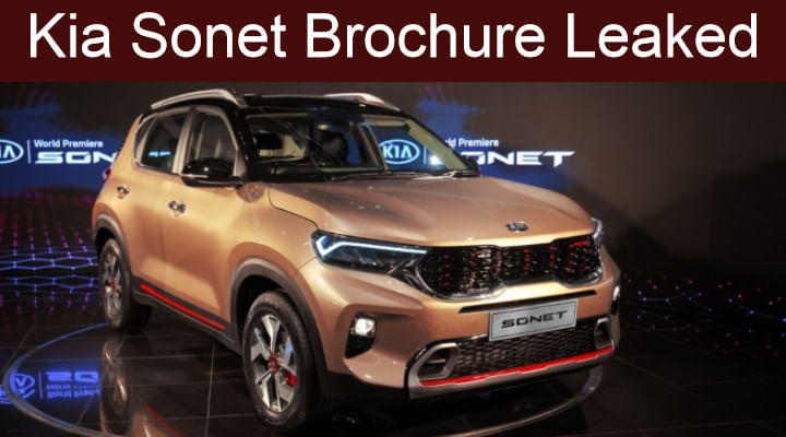 Kia Sonet Brochure Leaked Ahead Of Launch - Check All Features and Specs Here Kia Sonet Brochure Leaked Ahead Of Launch - Check All Features and Specs Here
