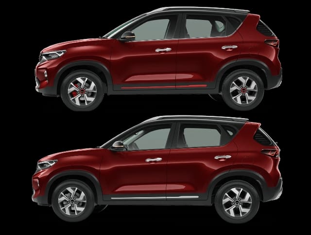 Kia Sonet GT Line Vs Tech Line