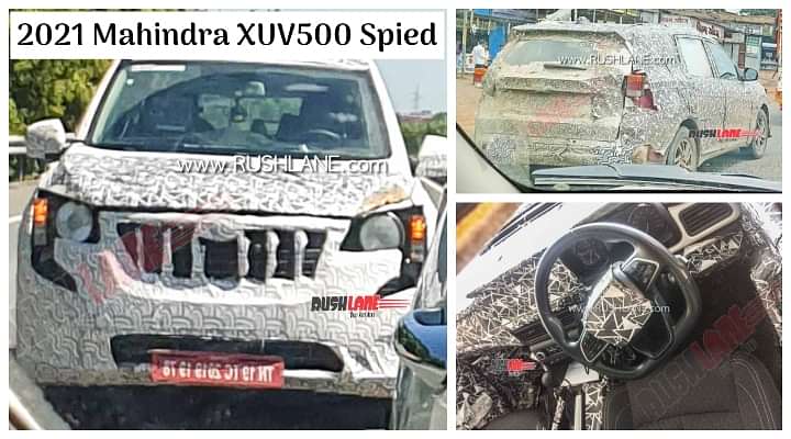 2021 Mahindra XUV500 Spied in Production-spec Avatar Revealing New Details