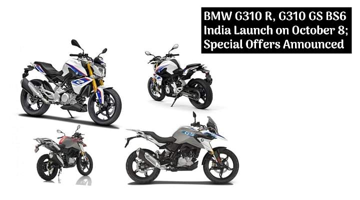 BMW G310 R, G310 GS BS6 India Launch on October 8; Special Offers Announced