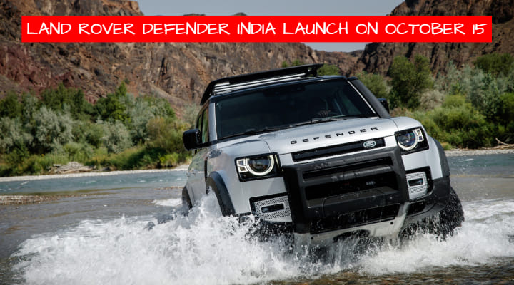 Land Rover Defender India Launch on October 15