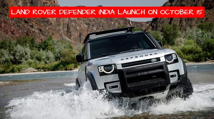Land Rover Defender India Launch on October 15 Land Rover Defender India Launch on October 15