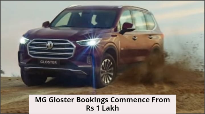 MG Gloster Bookings Commence At Rs 1 Lakh; Get's ADAS And IATS