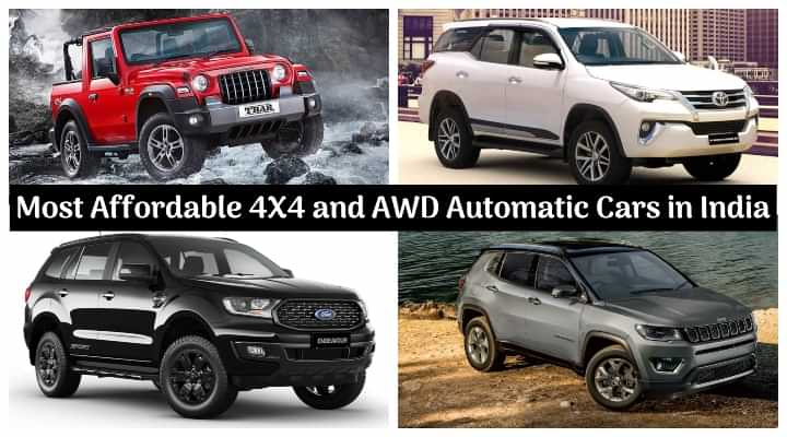 Most Affordable 4X4 and AWD Automatic Cars in India; Mahindra Thar to Toyota Fortuner - Details