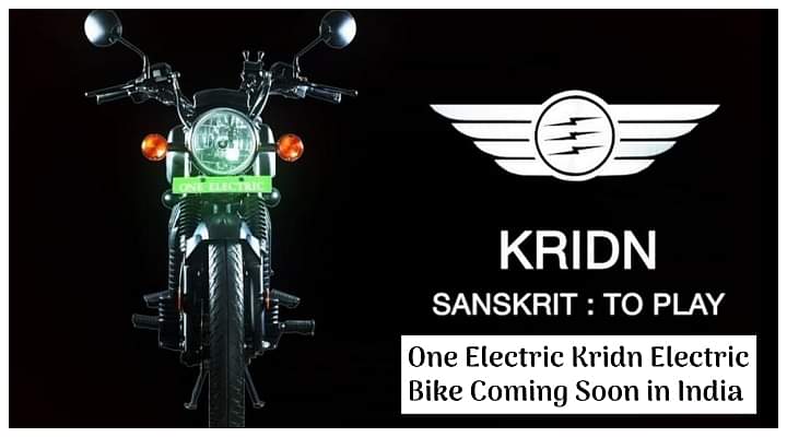 One Electric Motorcycle's Kridn Electric Bike Price and All Details Revealed [Video]