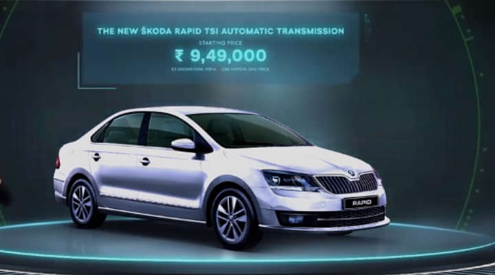 Skoda Rapid TSI AT Launched - Prices Start from 9.49 lakh