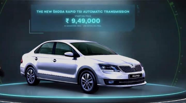 Skoda Rapid TSI AT Launched - Prices Start from 9.49 lakh