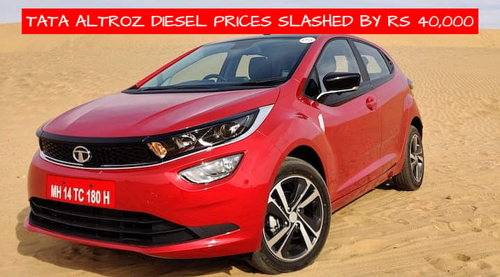 Tata Altroz Diesel Gets Upto Rs 40,000 Price Drop