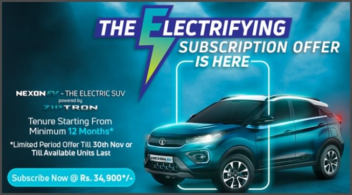 Tata Nexon EV New Subscription Plan Starts From Rs 34,900 Per Month Tata Nexon EV New Subscription Plan Starts From Rs 34,900 Per Month