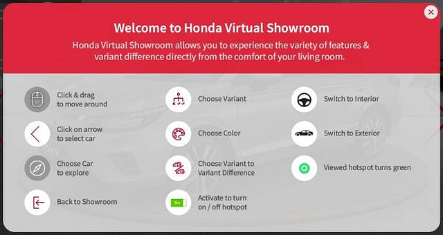 Honda Virtual Showroom