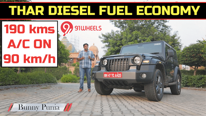 2020 Mahindra Thar Diesel Fuel Economy Test