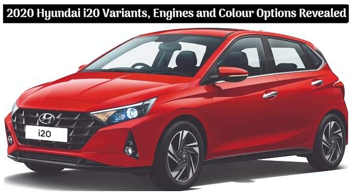 2020 Hyundai i20 Variants, Engine Details and Colour Options Revealed - All Details