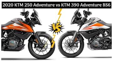 2020 KTM 250 Adventure vs KTM 390 Adventure BS6