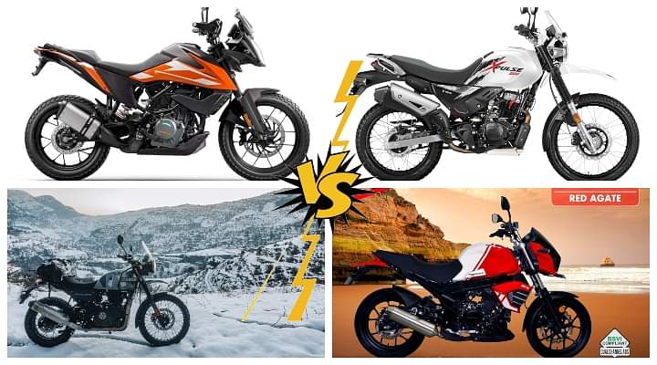 2020 KTM 250 Adventure vs Royal Enfield Himalayan vs Hero Xpulse 200 vs Mahindra Mojo BS6 - Spec Comparison