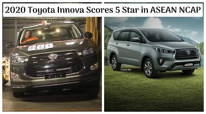 2020 Toyota Innova Scores 5 Star Safety Rating in ASEAN NCAP Crash Test - Details