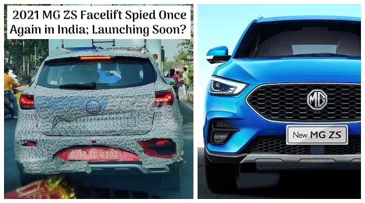 2021 MG ZS Facelift Spied in India; Launching Soon?