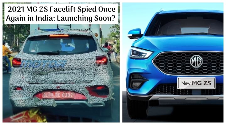 2021 MG ZS Facelift Spied in India; Launching Soon?