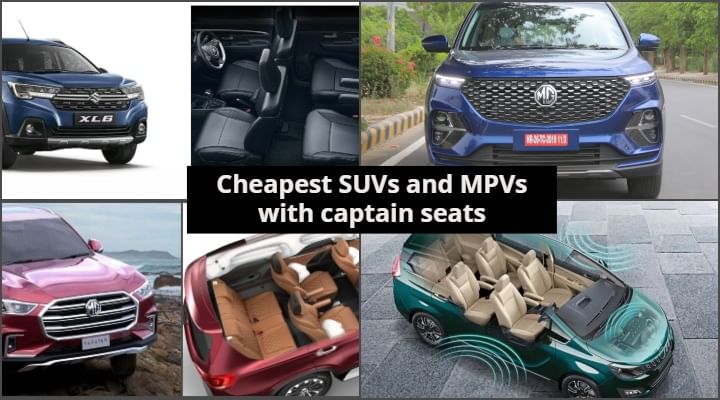 Cheapest SUV And MPV With Captain Seats In The Middle - All Options