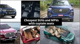 Cheapest SUV And MPV With Captain Seats In The Middle - All Options