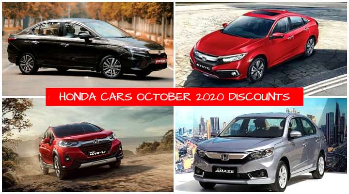 Honda Cars October 2020 Discounts - Up to 2.5 Lakh Off On Civic