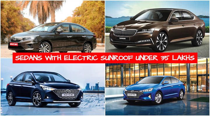 Best Sedans in India With Electric Sunroof Under 35 lakhs - Honda City to Skoda Superb
