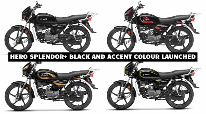 Hero Launches the Splendor+ with Black and Accent Colour Options Hero Launches the Splendor+ with Black and Accent Colour Options